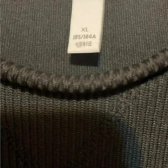 Adidas Neo black white stripes casual crewneck Long sleeve top XL - Picture 3 of 4